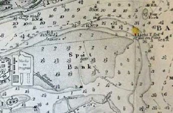  Spit Bank 1883 Admiralty Chart